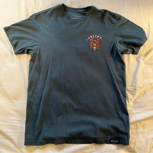 Sullen Art Collective Blue Skull and Rose T-Shirt - Medium